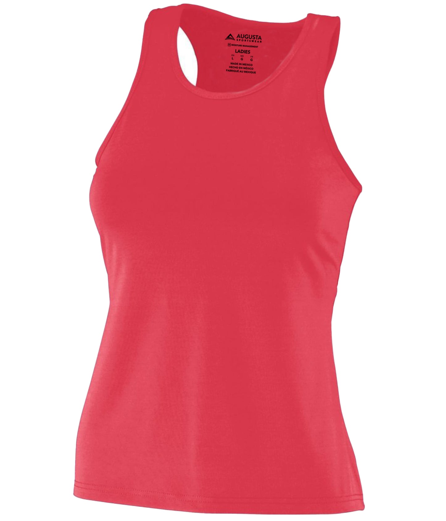 Ladies Poly/Spandex Solid Racerback Tank