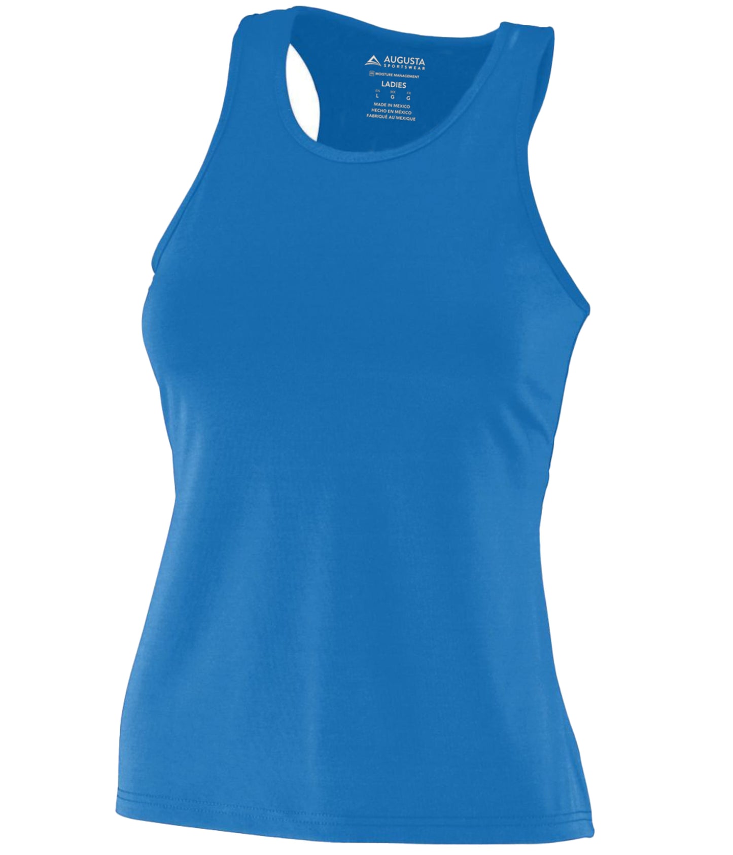 Ladies Poly/Spandex Solid Racerback Tank