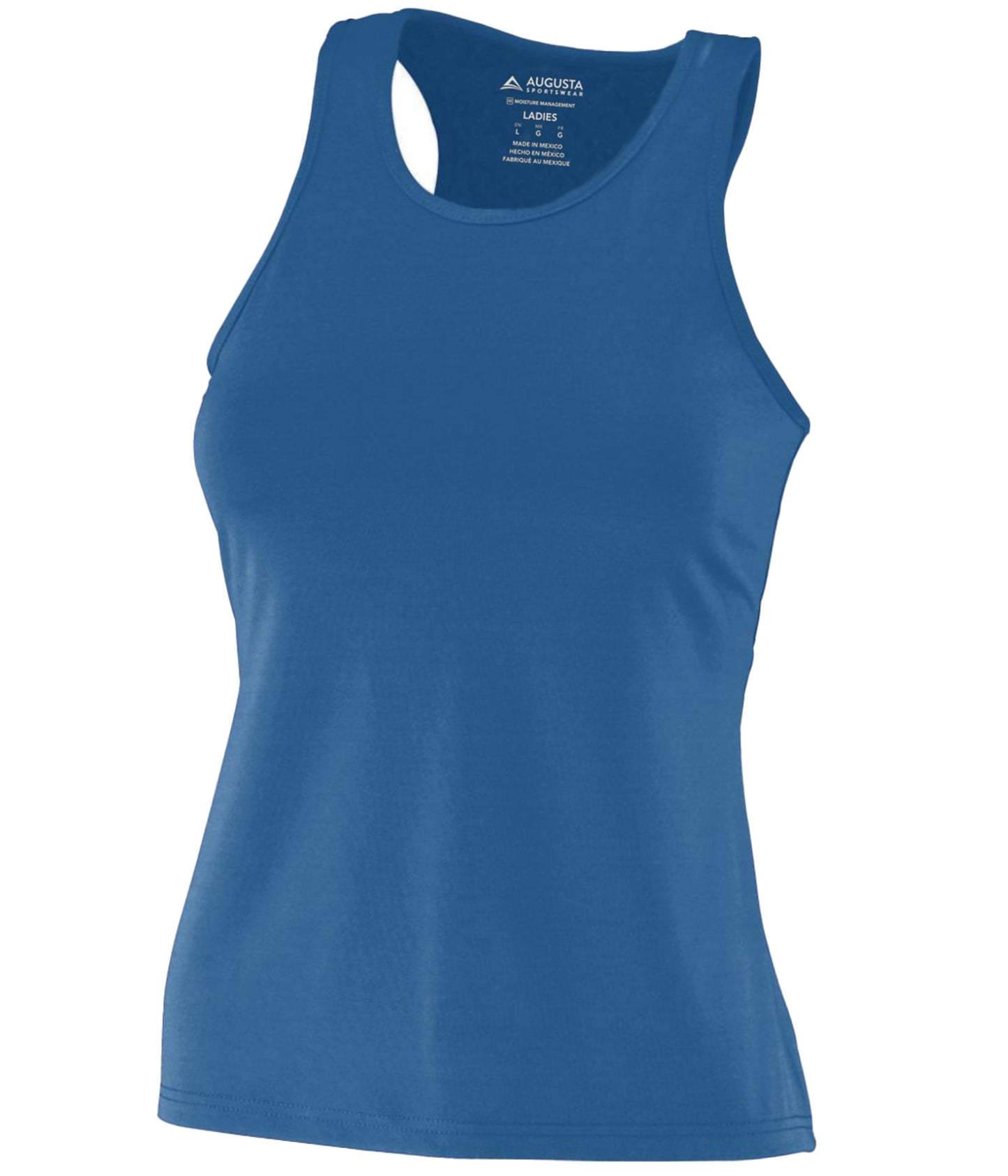 Ladies Poly/Spandex Solid Racerback Tank