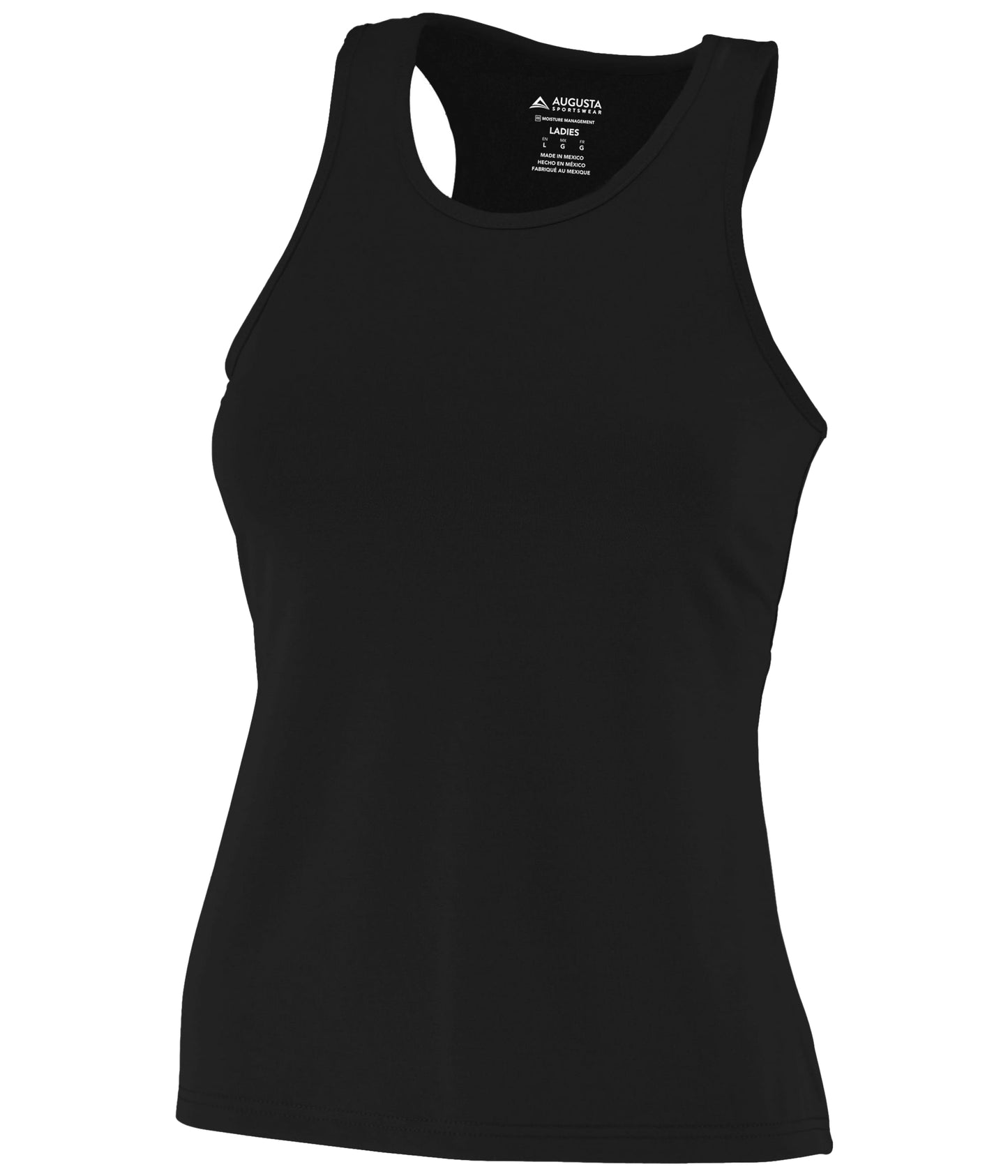 Ladies Poly/Spandex Solid Racerback Tank