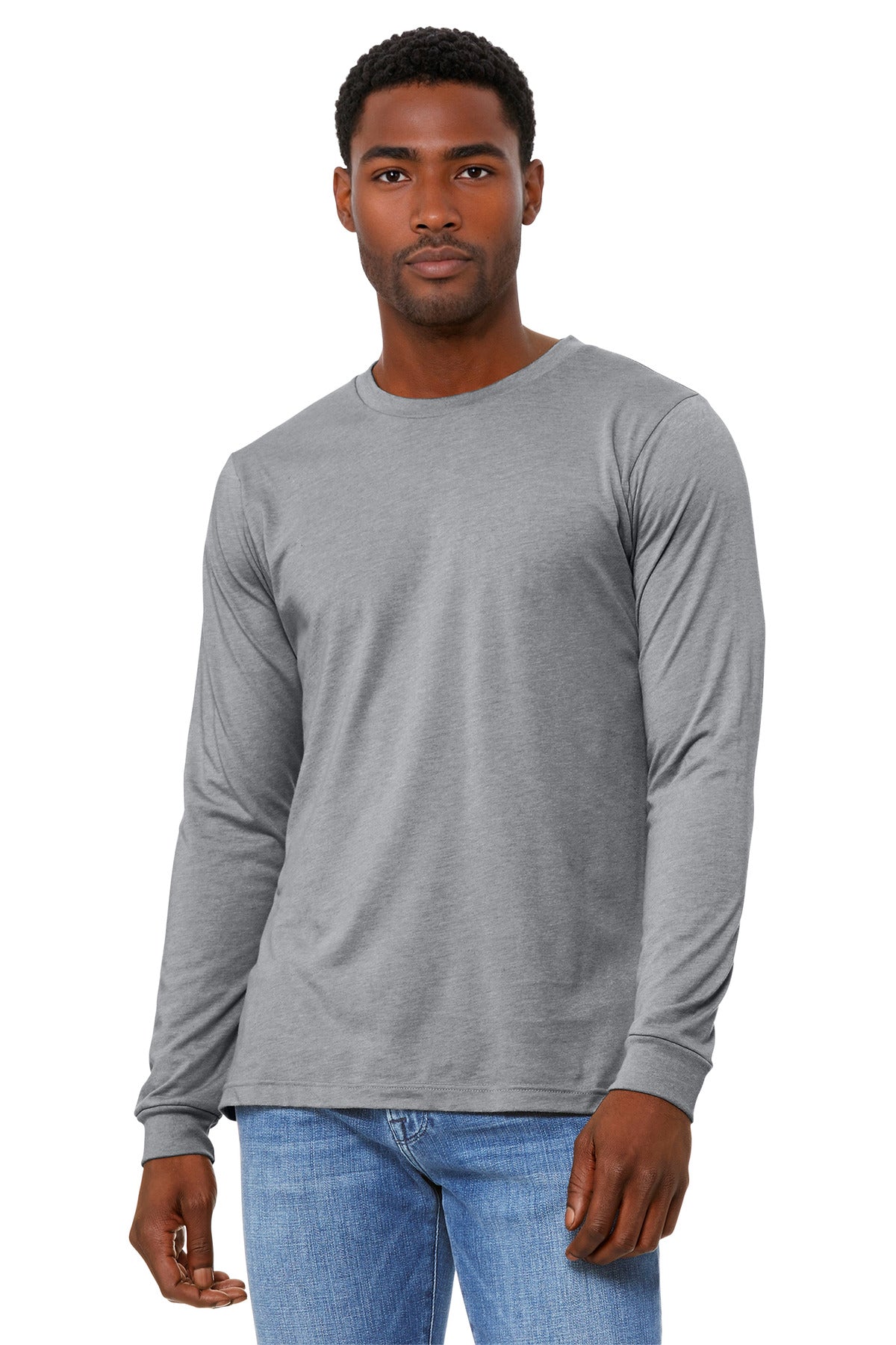 BELLA+CANVAS ®  Unisex Heather CVC Long Sleeve Tee BC3501CVC