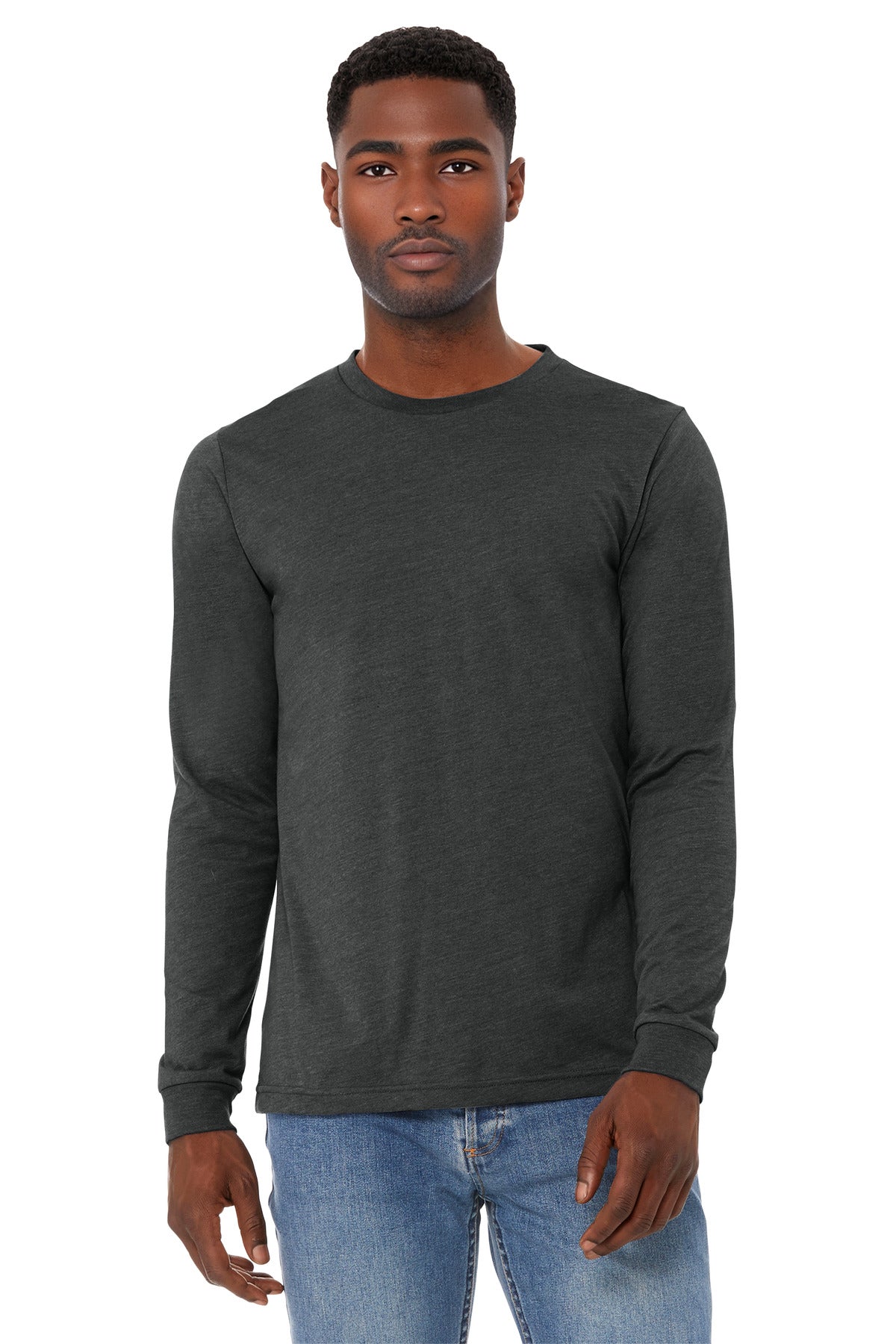 BELLA+CANVAS ®  Unisex Heather CVC Long Sleeve Tee BC3501CVC