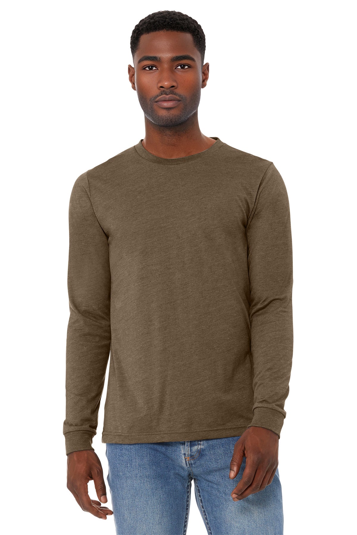 BELLA+CANVAS ®  Unisex Heather CVC Long Sleeve Tee BC3501CVC