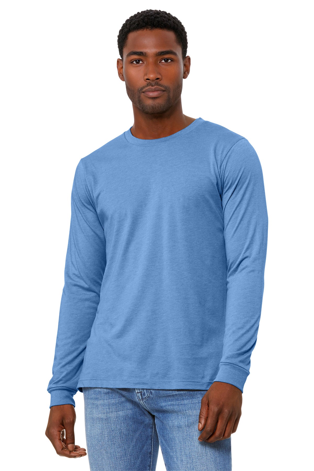 BELLA+CANVAS ®  Unisex Heather CVC Long Sleeve Tee BC3501CVC