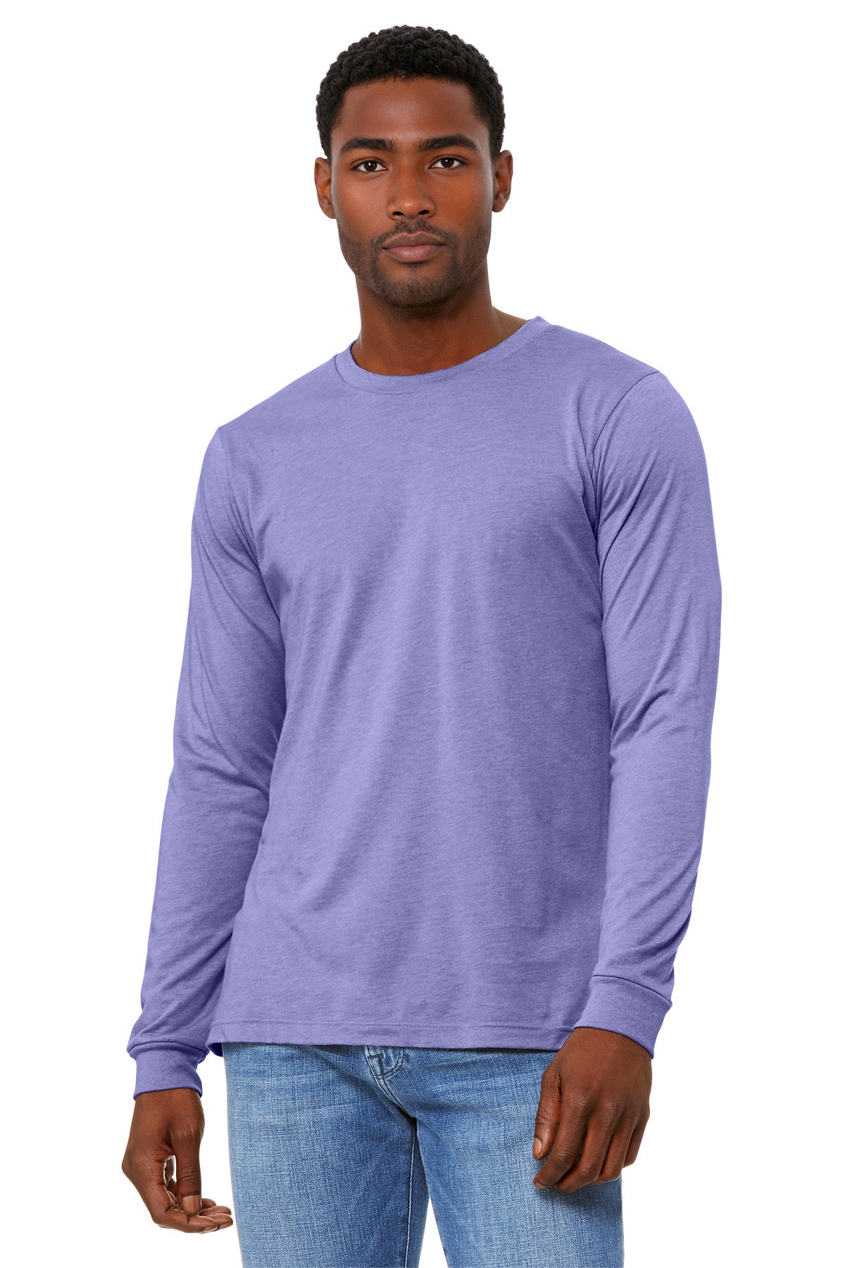 BELLA+CANVAS ®  Unisex Heather CVC Long Sleeve Tee BC3501CVC