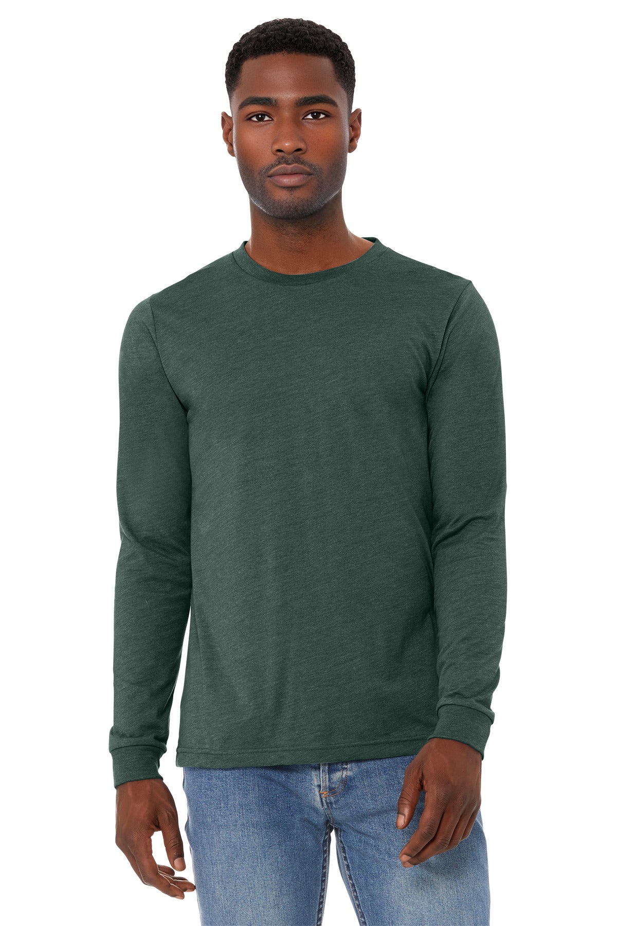 BELLA+CANVAS ®  Unisex Heather CVC Long Sleeve Tee BC3501CVC