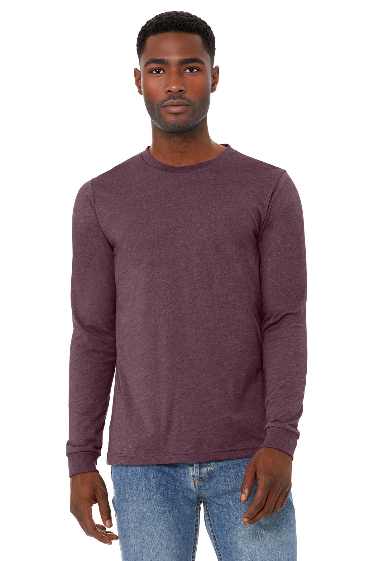 BELLA+CANVAS ®  Unisex Heather CVC Long Sleeve Tee BC3501CVC