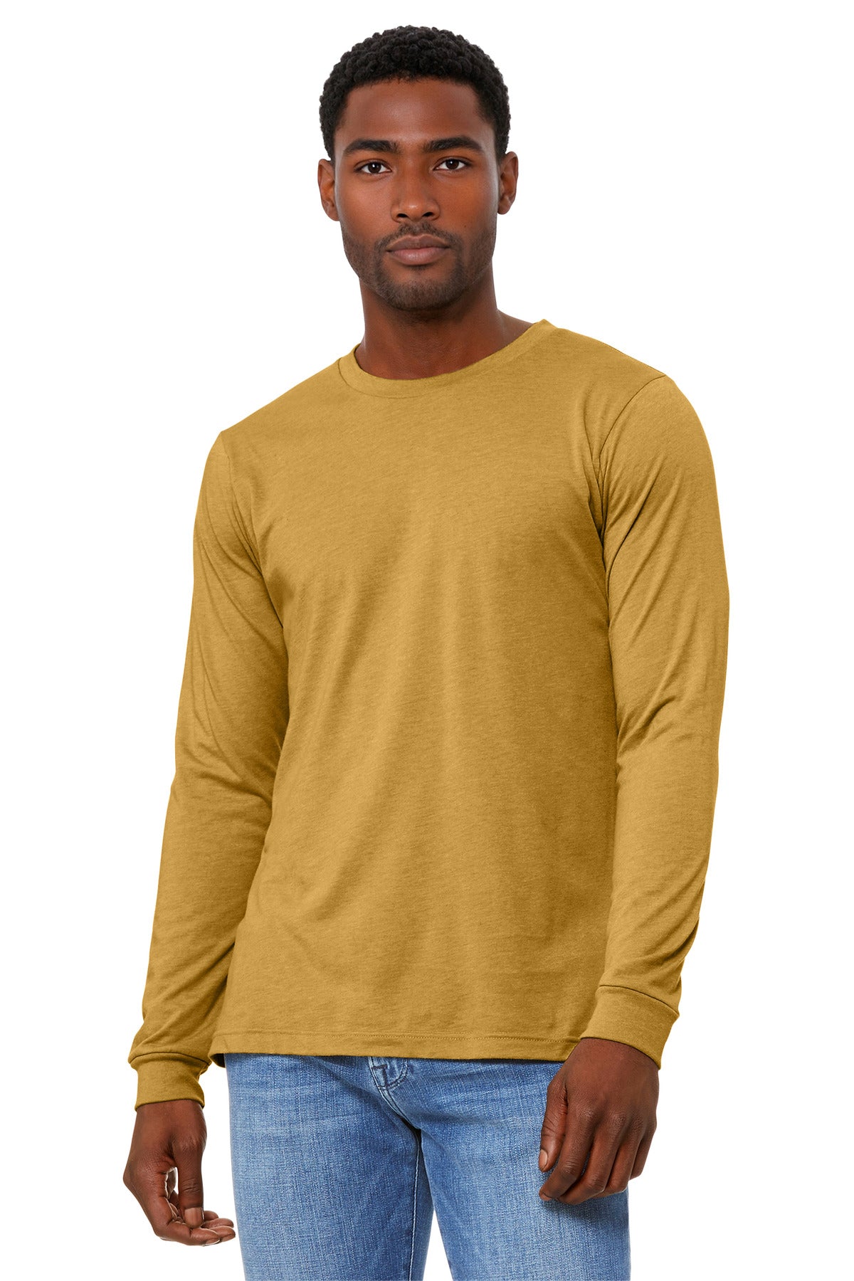 BELLA+CANVAS ®  Unisex Heather CVC Long Sleeve Tee BC3501CVC