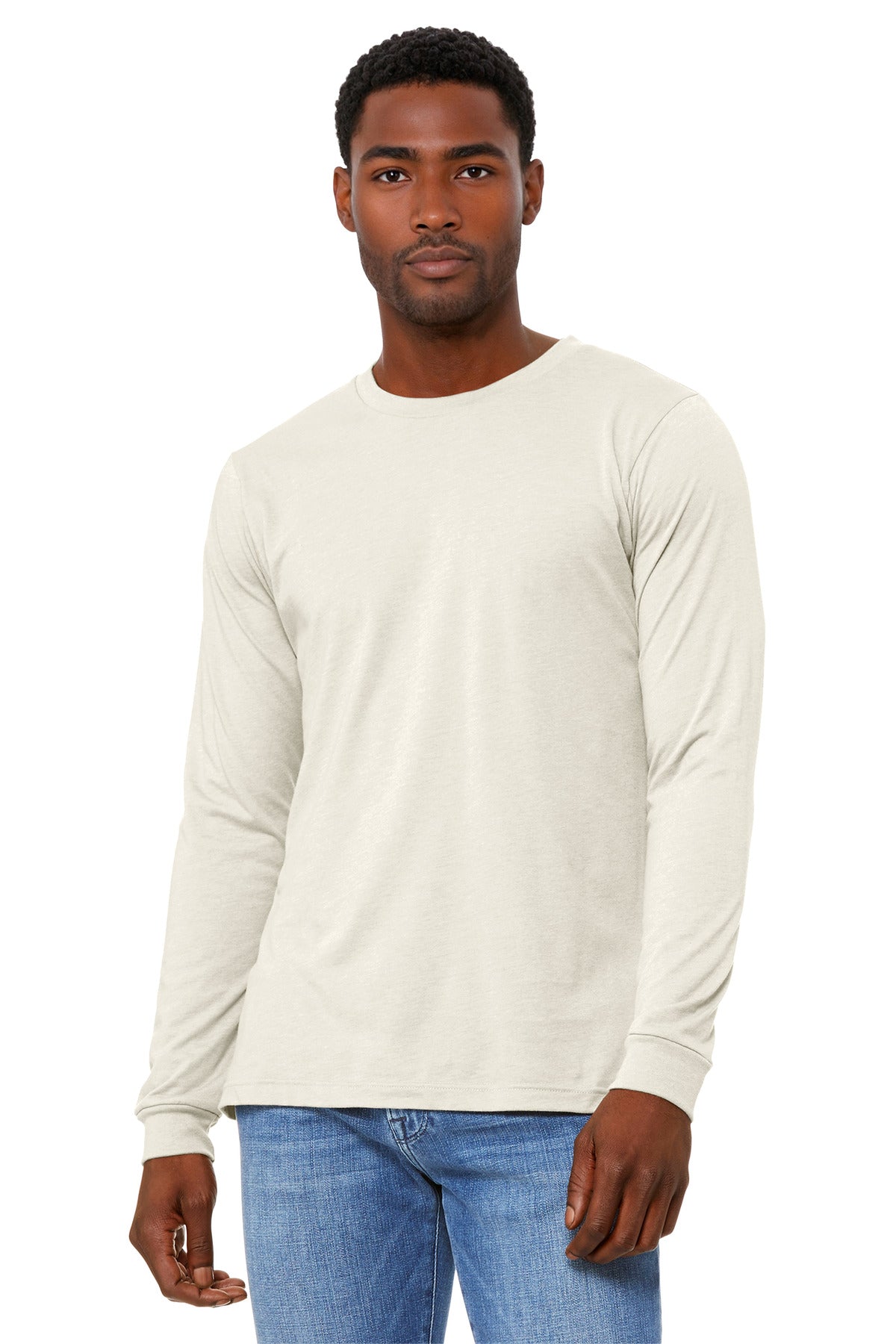 BELLA+CANVAS ®  Unisex Heather CVC Long Sleeve Tee BC3501CVC