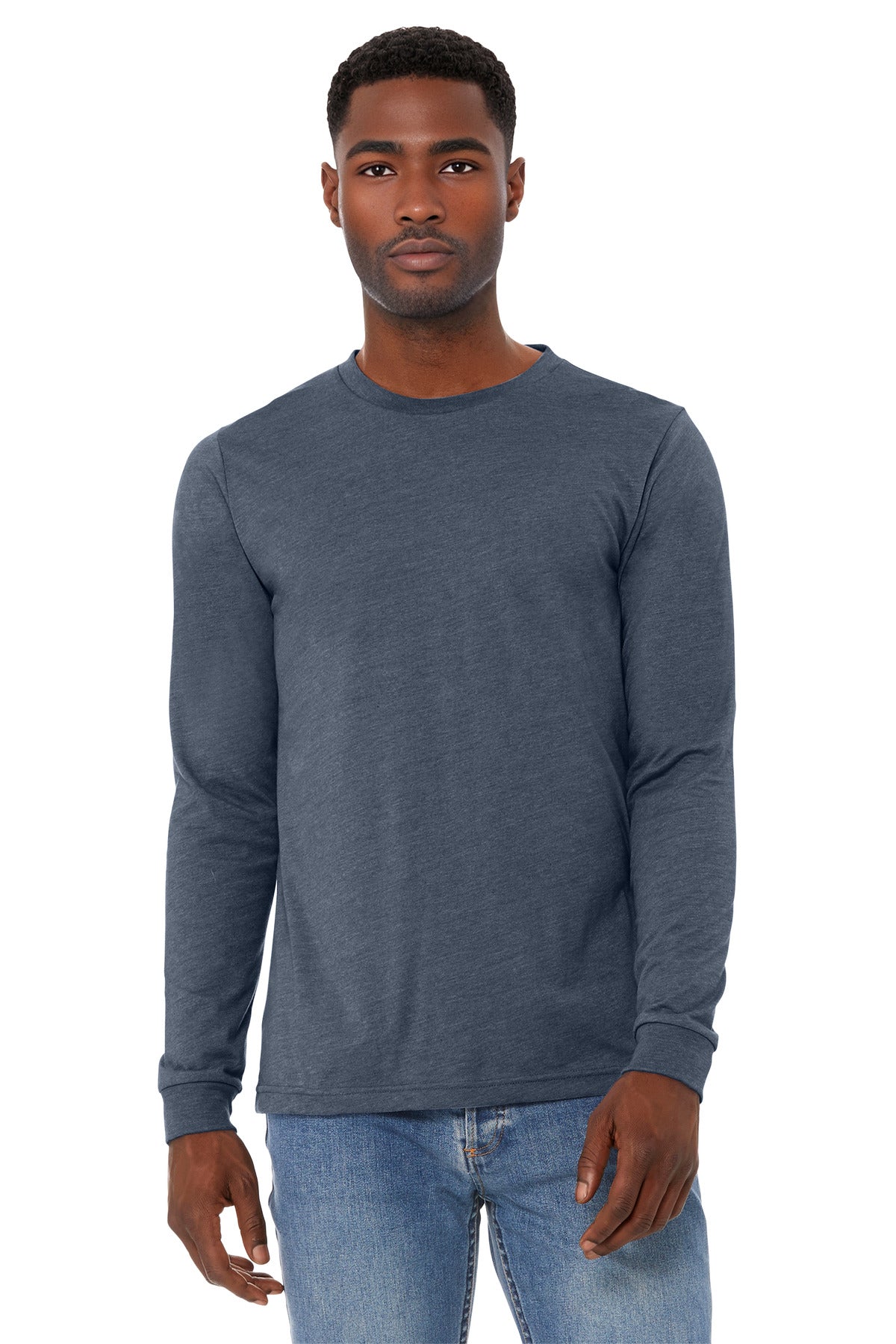 BELLA+CANVAS ®  Unisex Heather CVC Long Sleeve Tee BC3501CVC