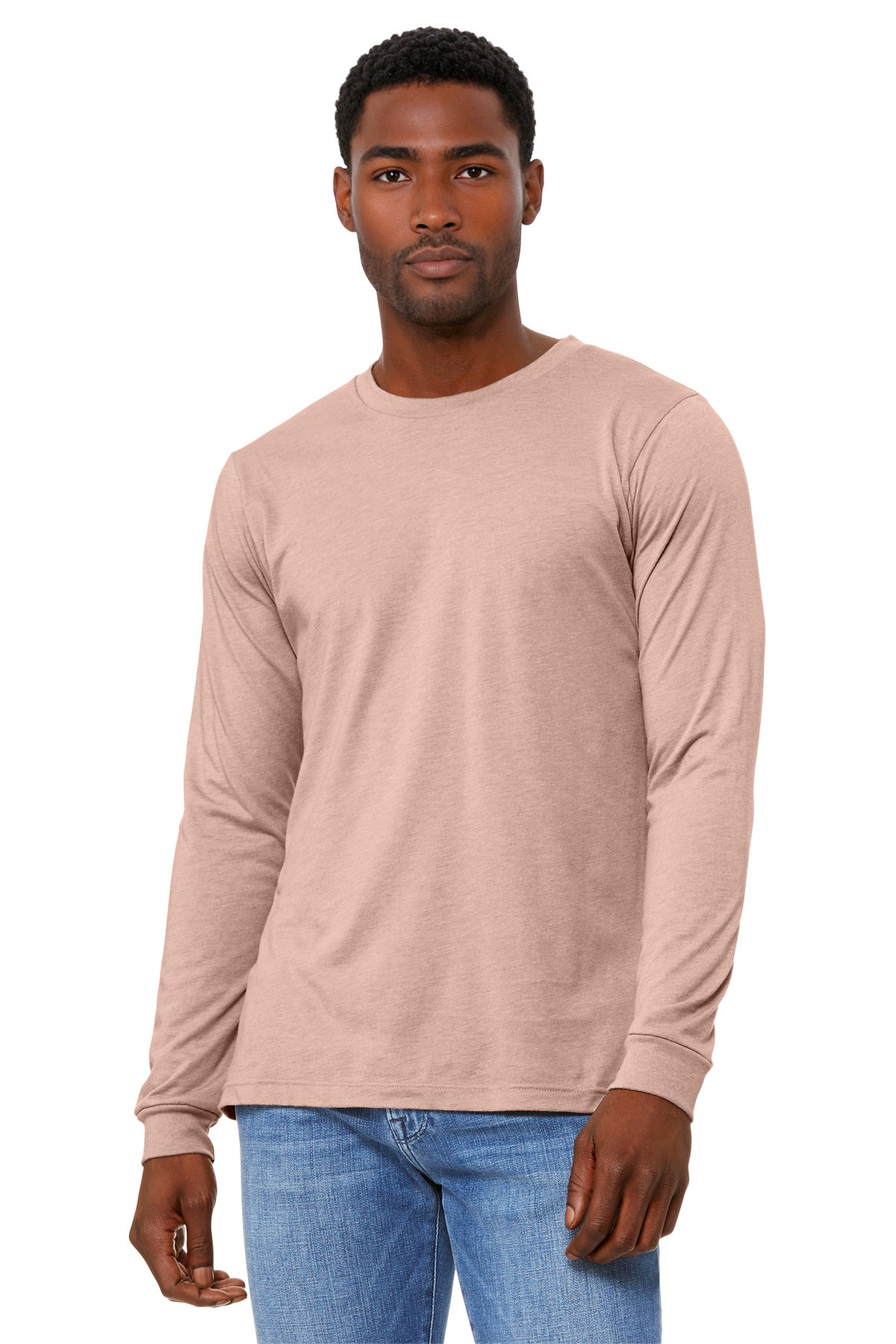 BELLA+CANVAS ®  Unisex Heather CVC Long Sleeve Tee BC3501CVC