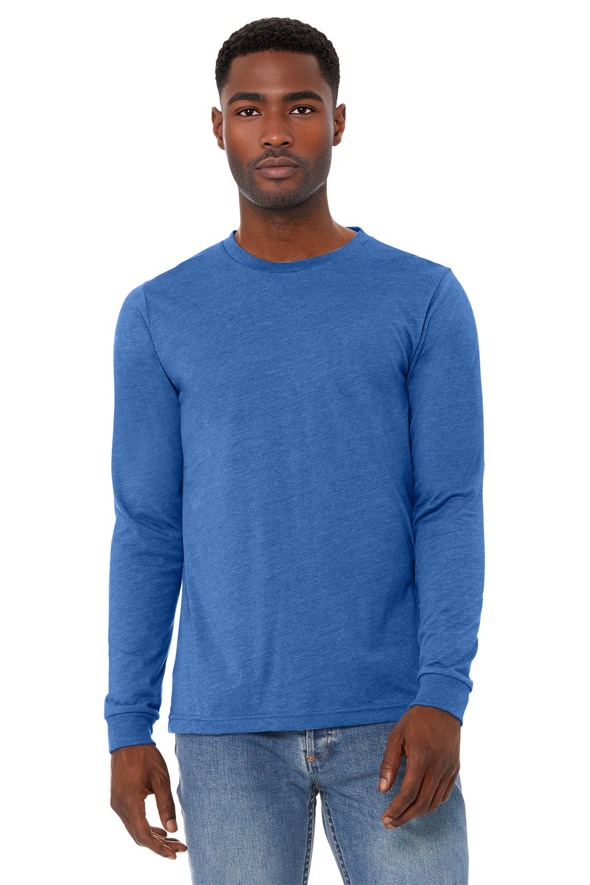 BELLA+CANVAS ®  Unisex Heather CVC Long Sleeve Tee BC3501CVC