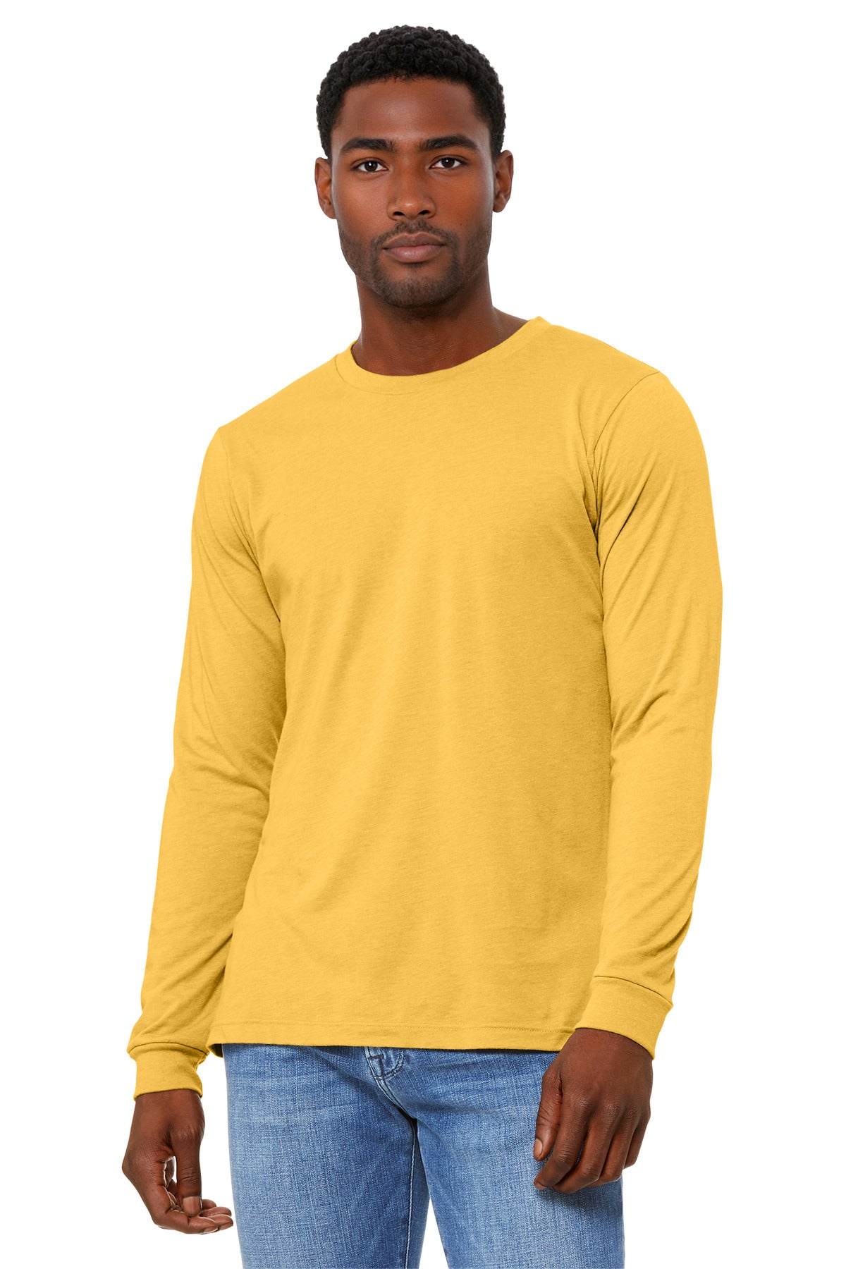 BELLA+CANVAS ®  Unisex Heather CVC Long Sleeve Tee BC3501CVC