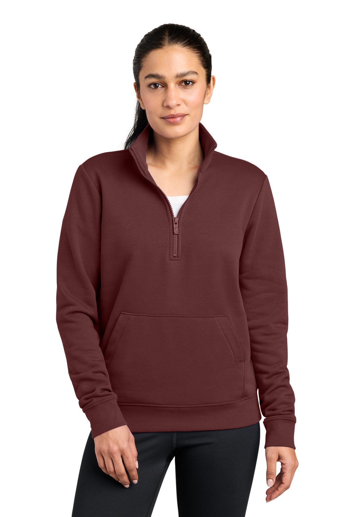 Nike Women's Club Fleece Sleeve Swoosh 1/2-Zip NKDX6720