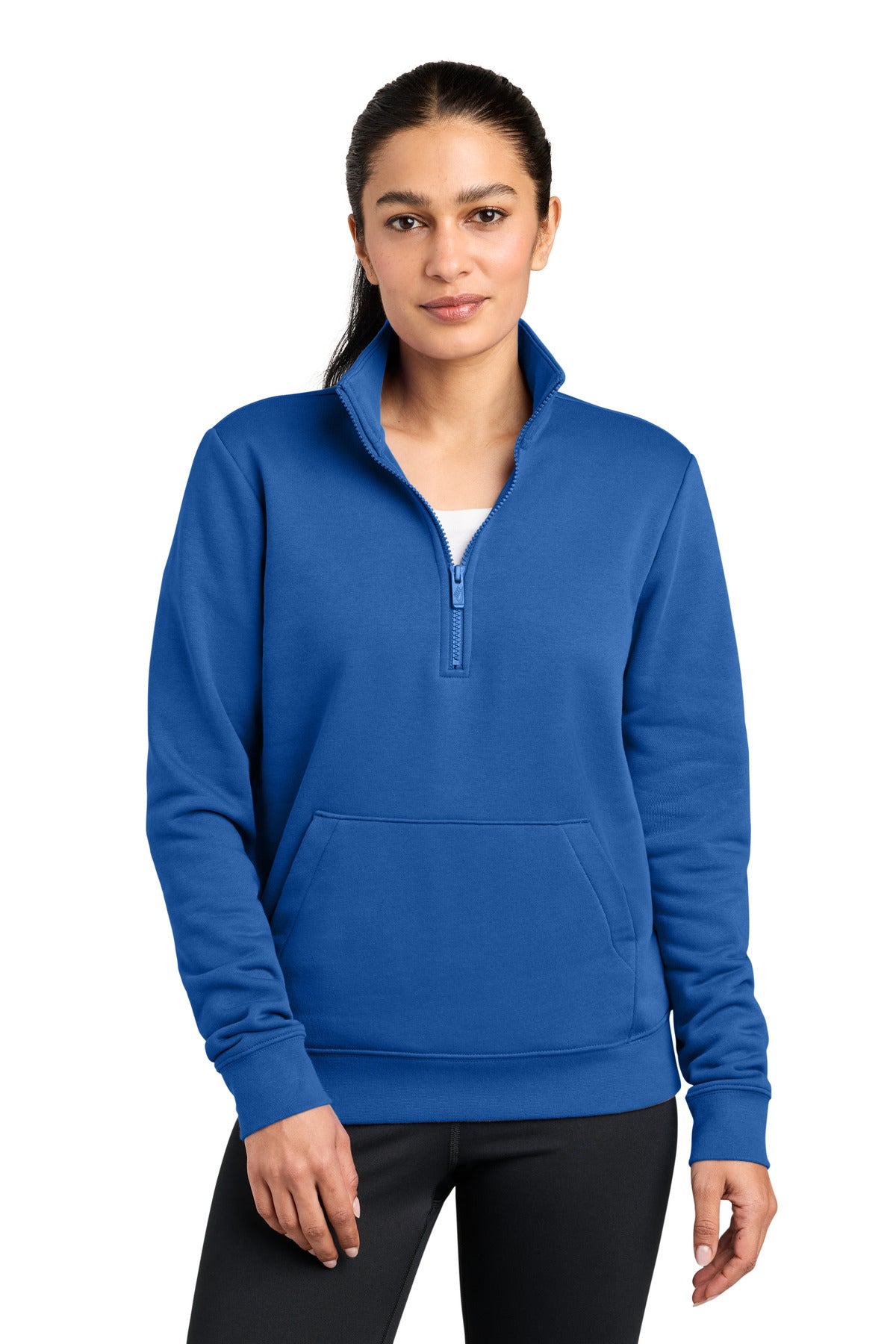 Nike Women's Club Fleece Sleeve Swoosh 1/2-Zip NKDX6720