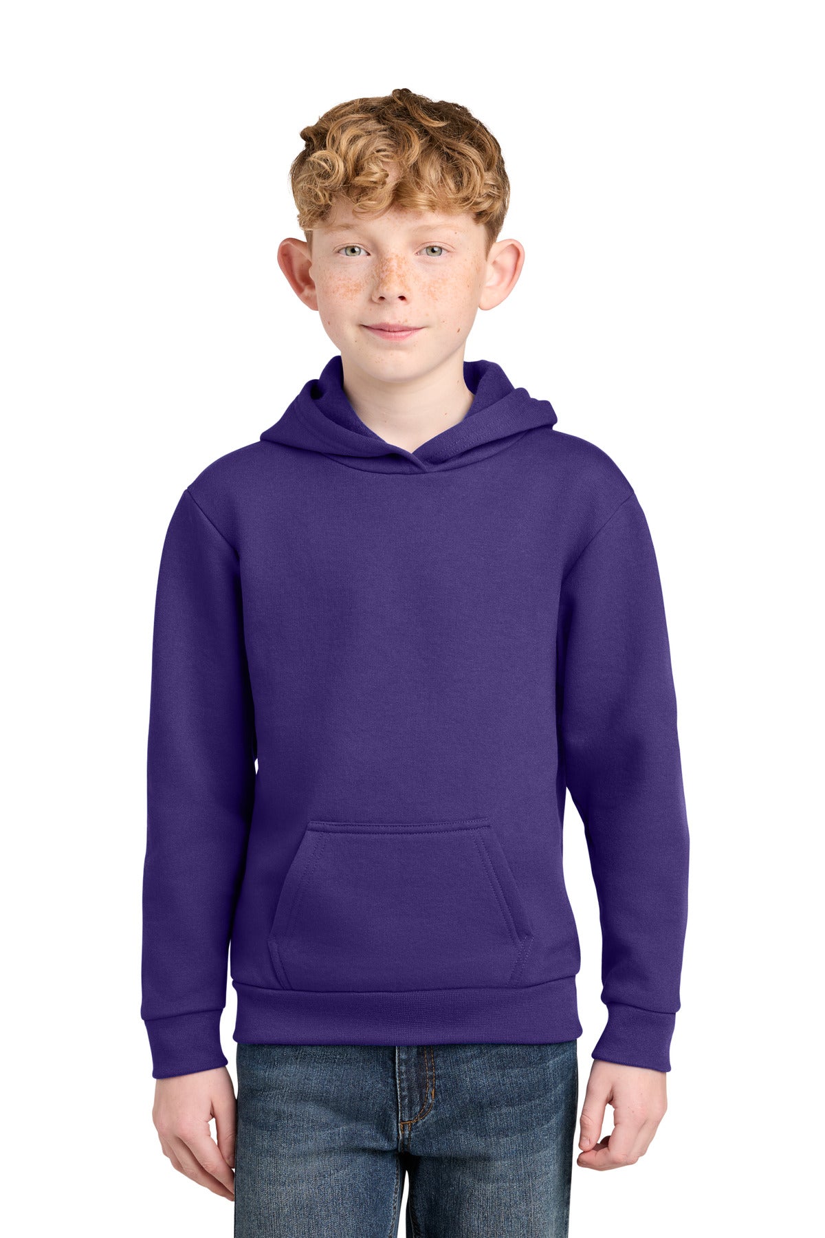 Port & Co ™  Youth Easy Fleece Pullover Hooded Sweatshirt PC68YH