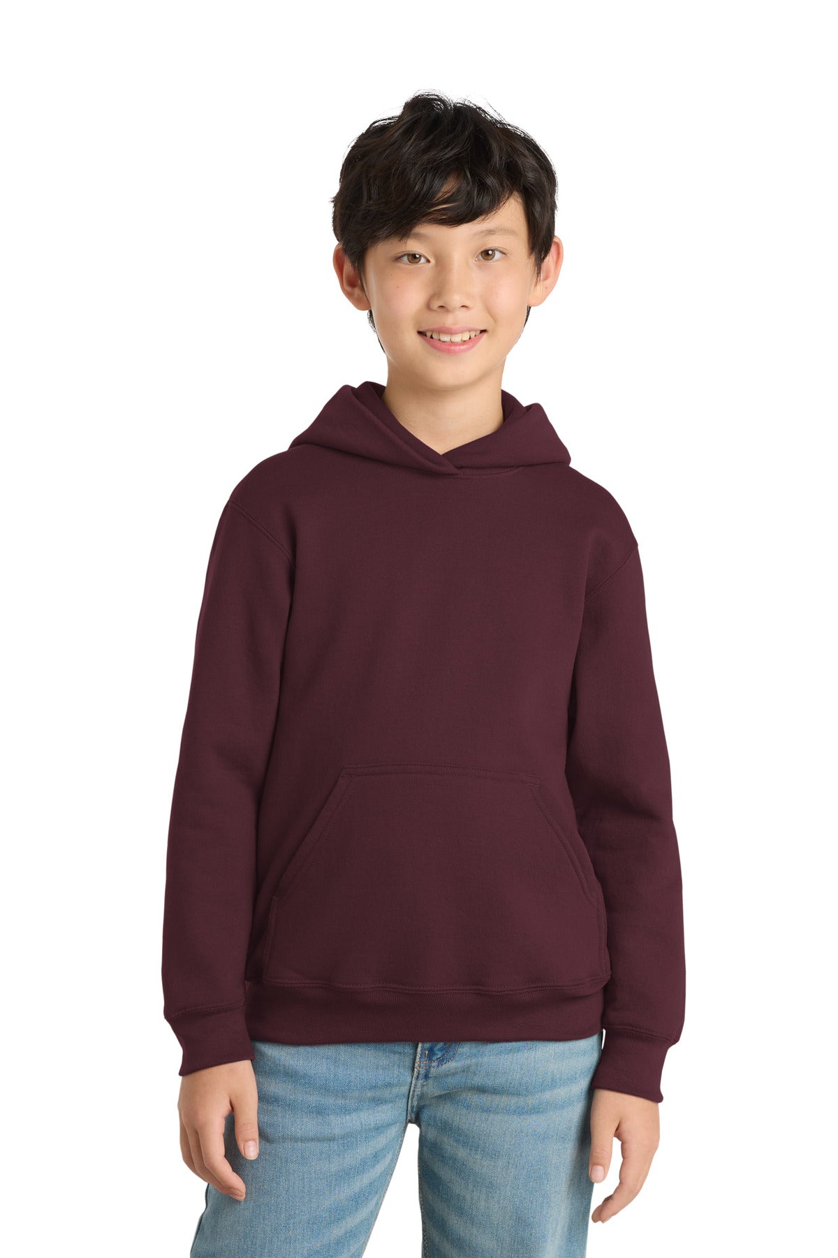 Port & Co ™  Youth Core Fleece Pullover Hooded Sweatshirt.  PC90YH