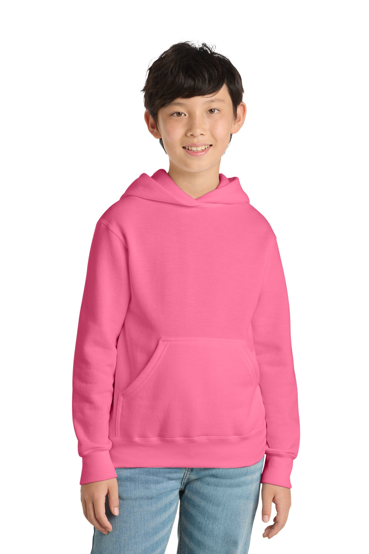 Port & Co ™  Youth Core Fleece Pullover Hooded Sweatshirt.  PC90YH