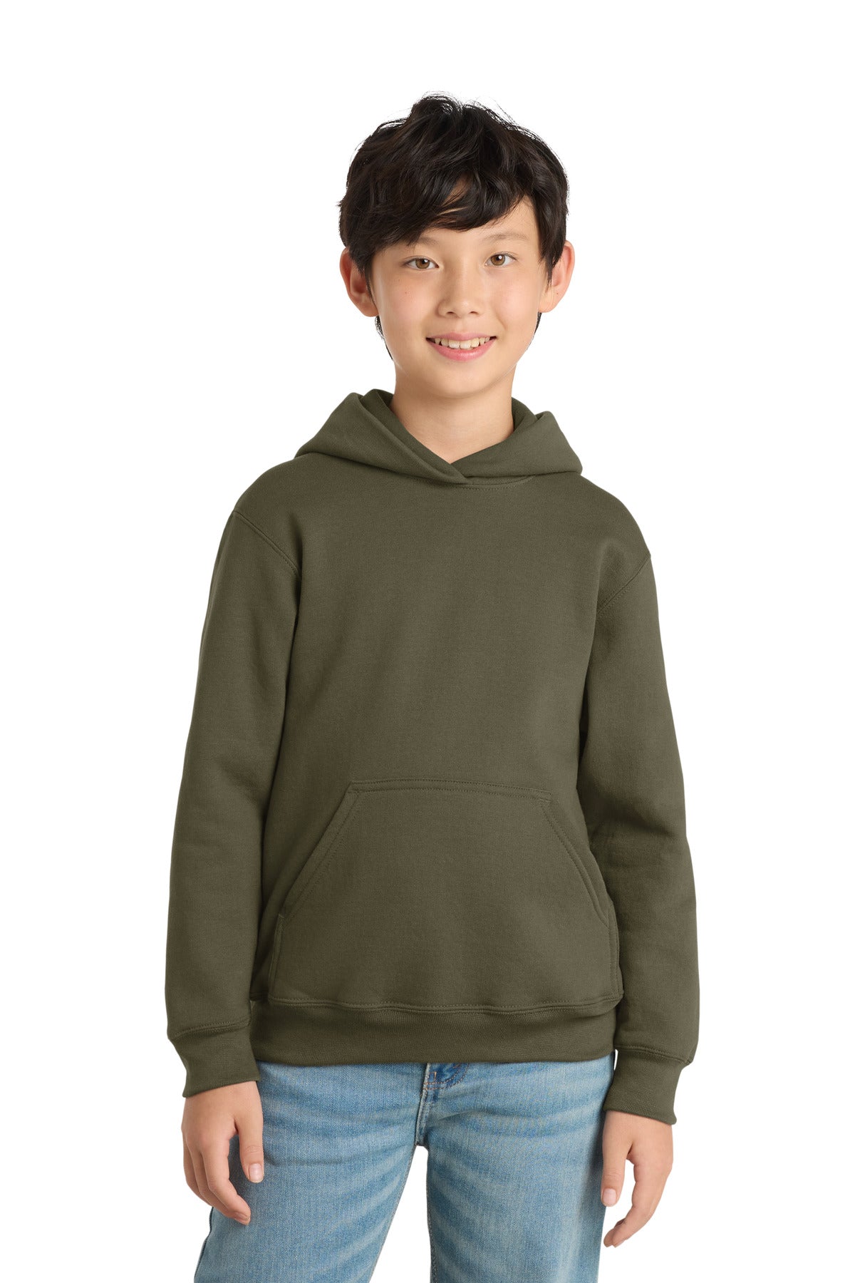 Port & Co ™  Youth Core Fleece Pullover Hooded Sweatshirt.  PC90YH