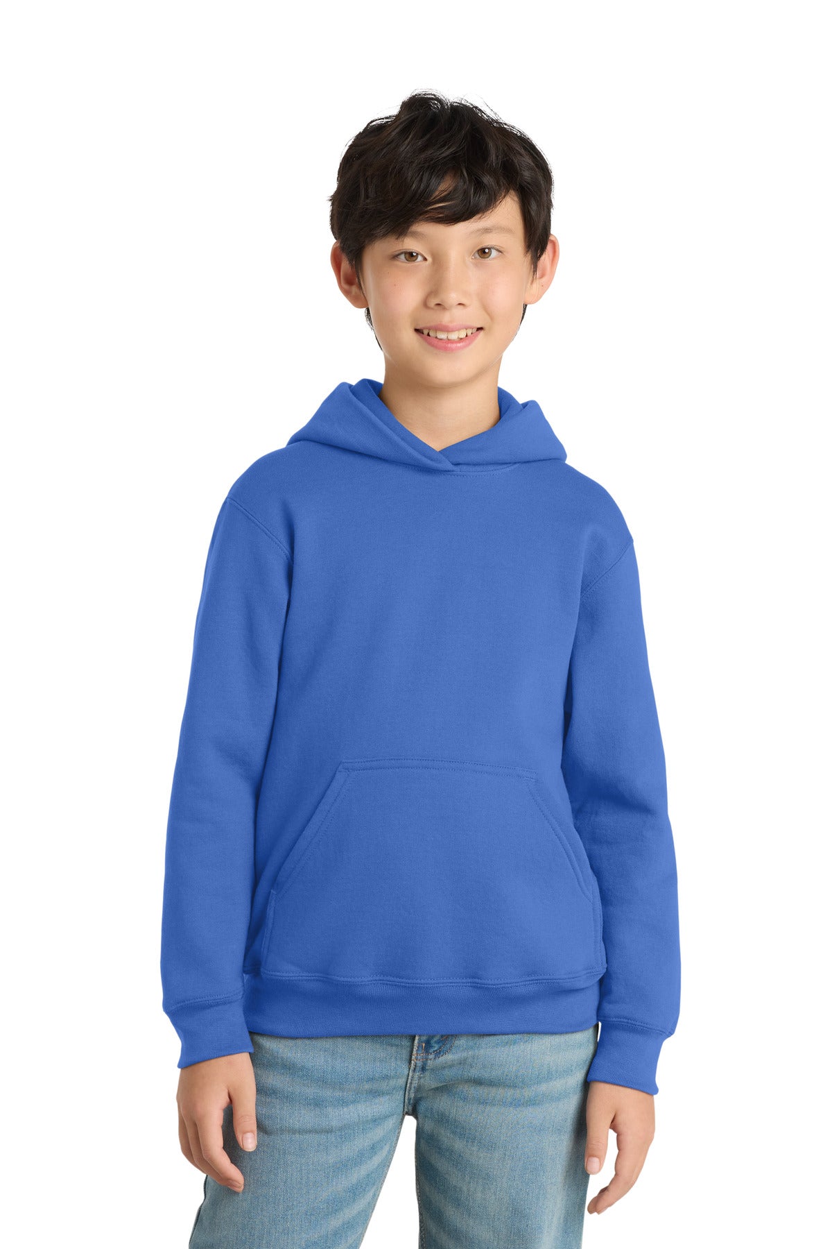 Port & Co ™  Youth Core Fleece Pullover Hooded Sweatshirt.  PC90YH