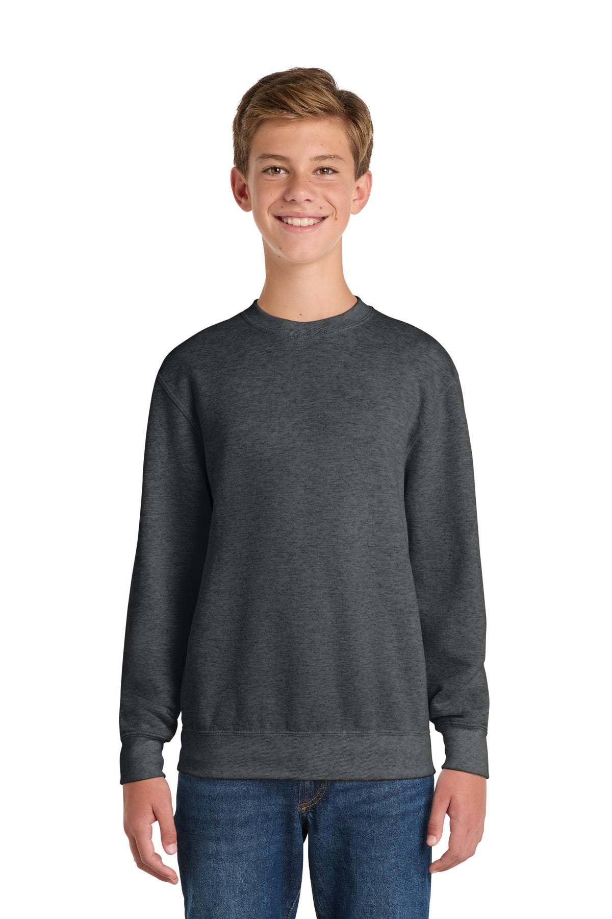 Port & Co ™  Youth Core Fleece Crewneck Sweatshirt.  PC90Y