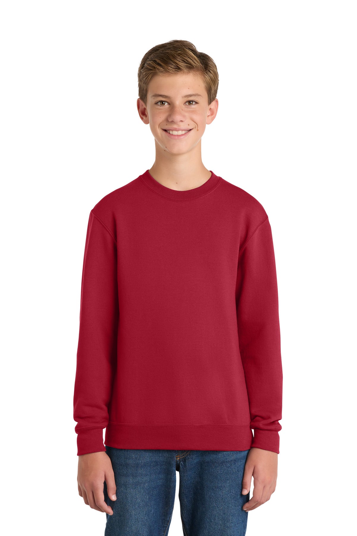 Port & Co ™  Youth Core Fleece Crewneck Sweatshirt.  PC90Y