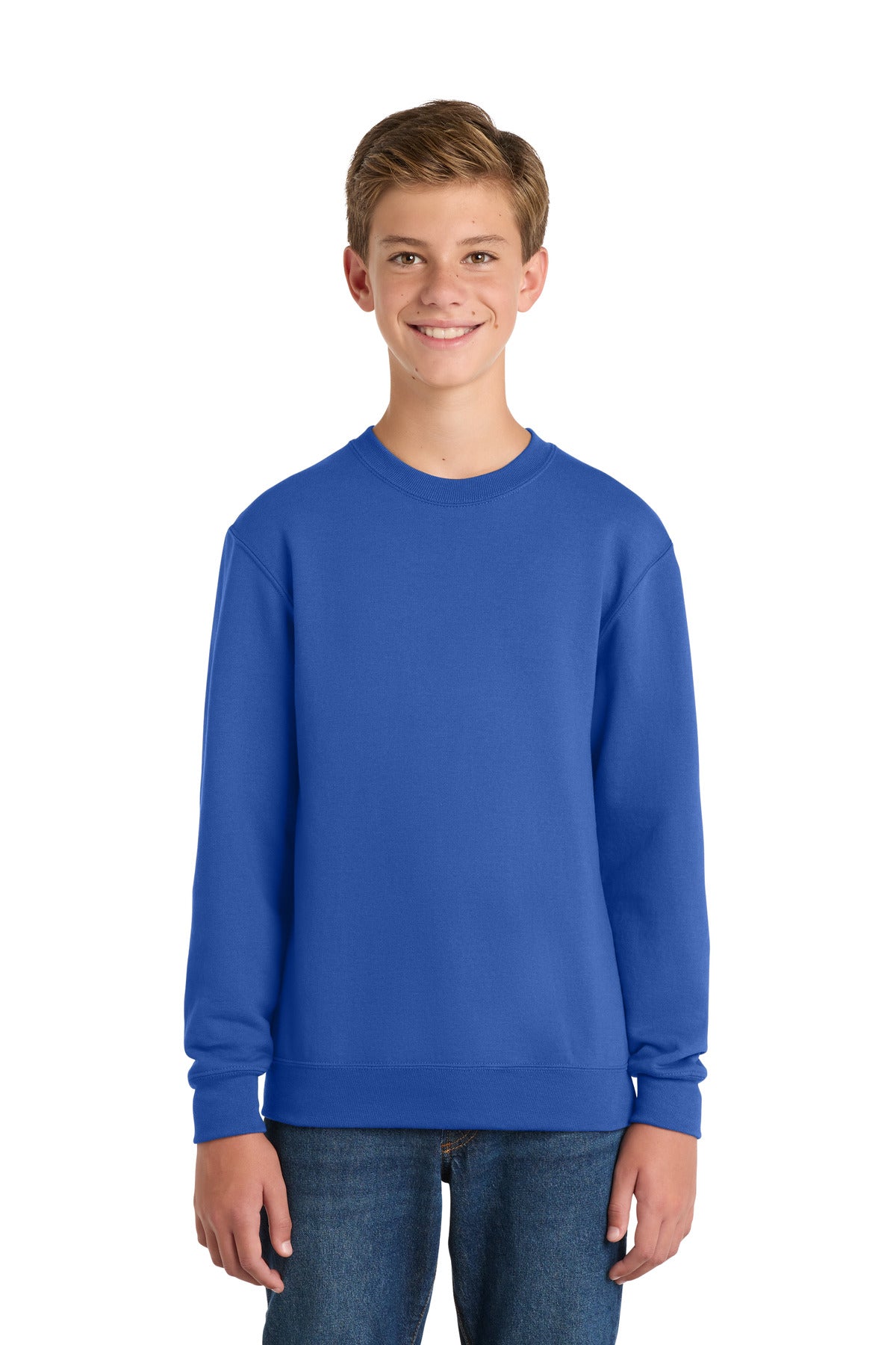 Port & Co ™  Youth Core Fleece Crewneck Sweatshirt.  PC90Y